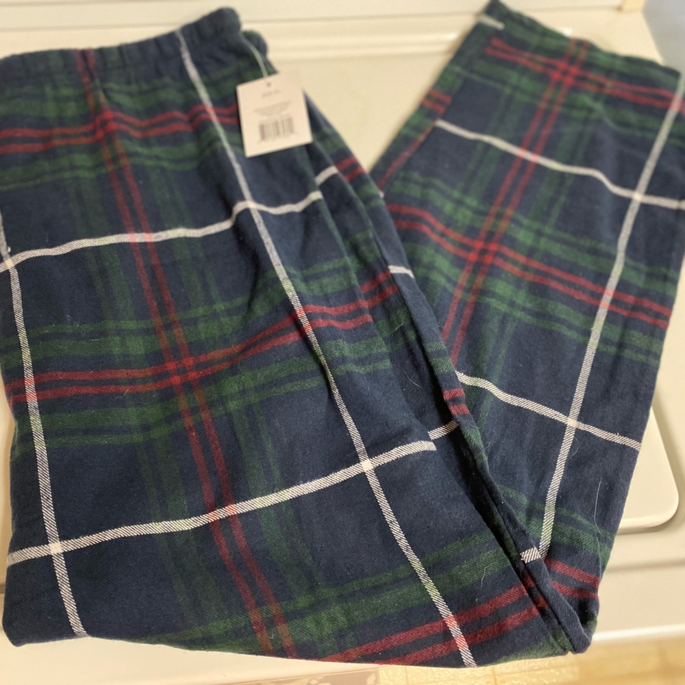 Mens Plaid Lounge Sleep Wear NEW size XL
